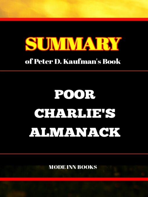 Title details for Poor charlie's Almanack summary by MODE INN BOOKS - Available